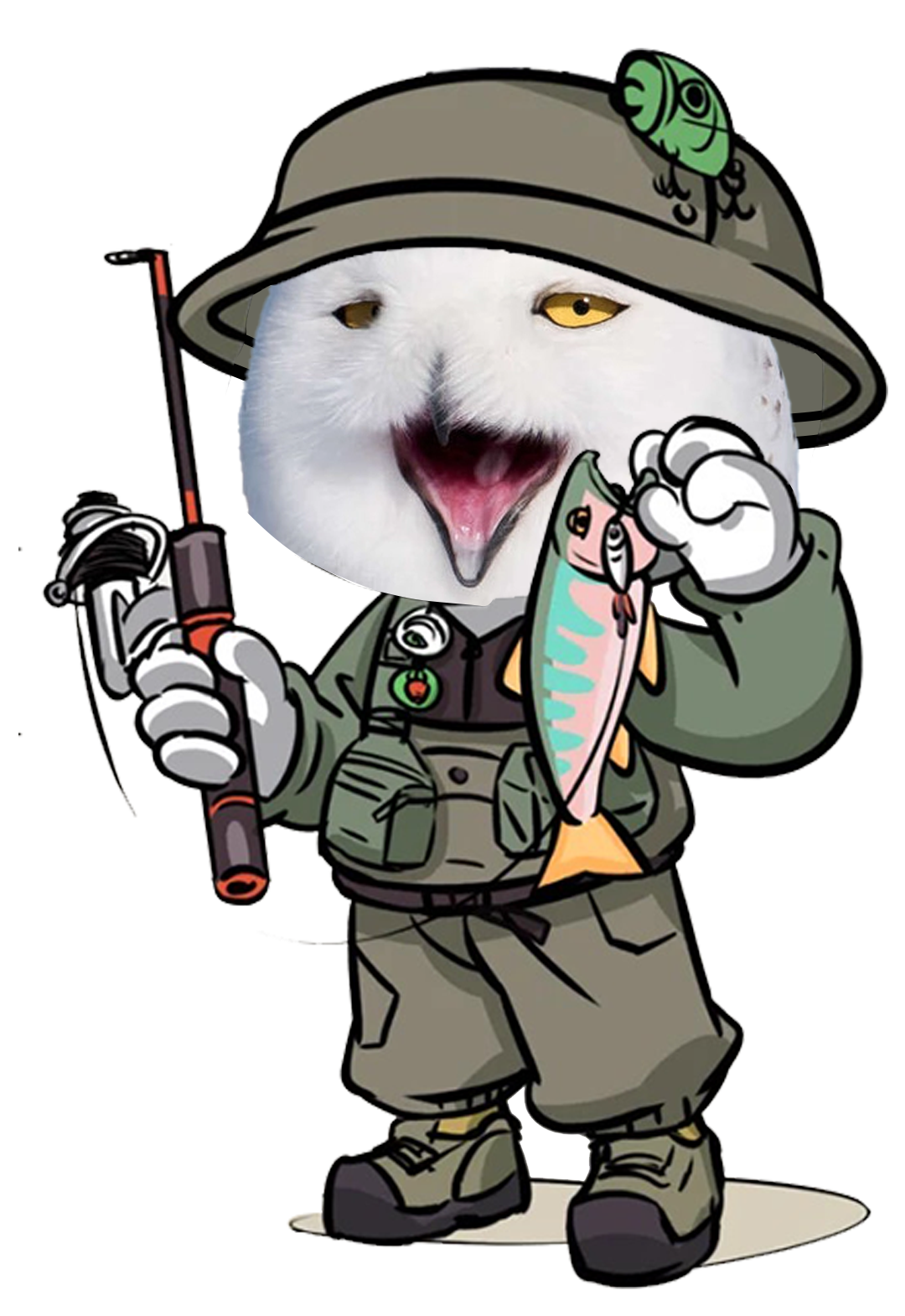 钓鱼钓鱼角色：猫头鹰钓手